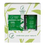 Set Cadou Essential Antirid Cosmetic Plant - Crema Antirid de Zi Q10 si Ceai Verde, 50 ml + Crema de Maini Anti-Ageing Q10 si Ceai Verde, 100 ml
