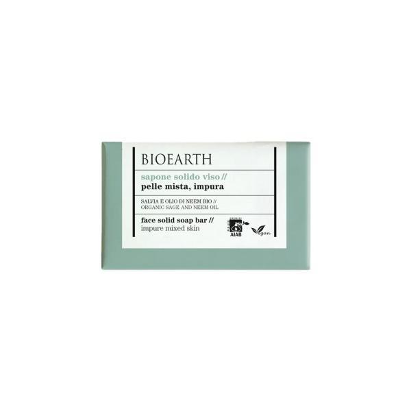 Sapun pentru ten cu Salvie si Neem, – Bioearth 150gr Bioearth Bioearth