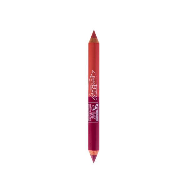 Creion ruj DUO zi & noapte – PuroBio Cosmetics 2g esteto.ro
