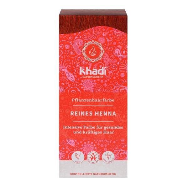 Vopsea de par naturala Henna naturala (Rosu) Khadi 100g esteto.ro