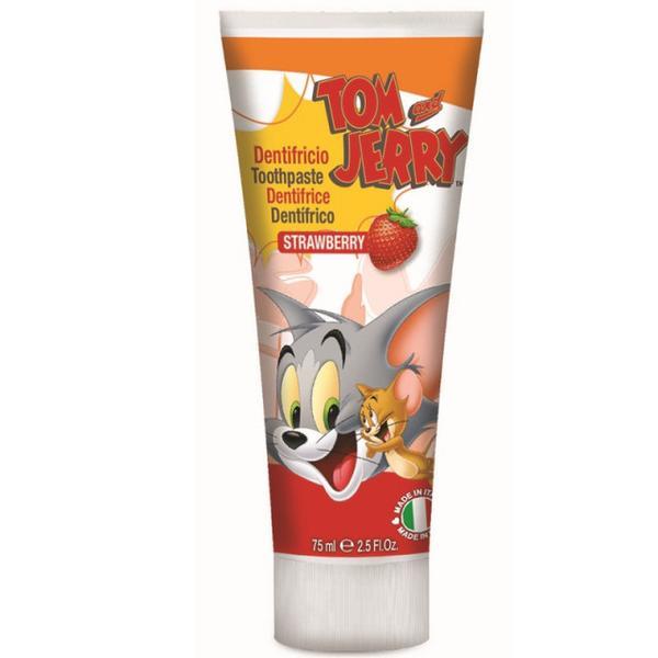 Pasta de dinti copii cu capsuni tom and jerry, naturaverde, 75ml
