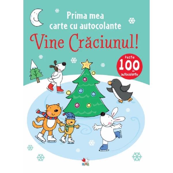 Prima mea carte de colorat. vine craciunul!