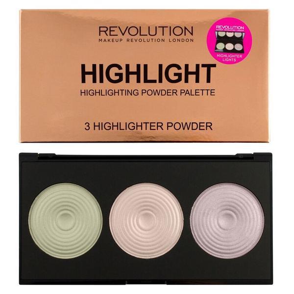 Paleta iluminatoare Makeup Revolution Highlighter Palette Highlight, 15 g esteto.ro Machiaj