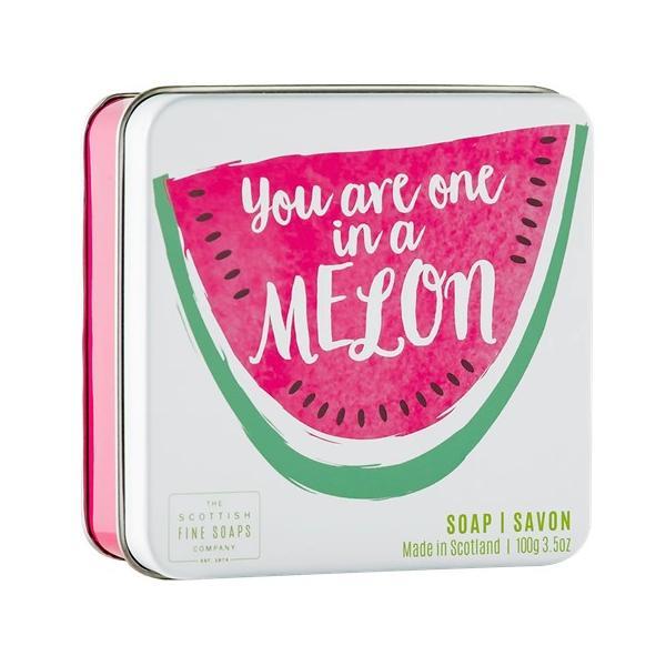 Sapun Melon Soap in a Tin, Youre one in a melon 100 g 100 imagine noua