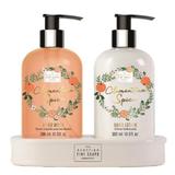 Set cadou Clementine Spice - Clementine spice sapun lichid cu dispenser 300 ml + lapte de maini cu dispenser 300 ml, duo set