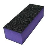 Set 10 x Buffer Profesional Pilit/ Lustruit Unghii Mov/Negru - Prima Nail Buffer for Polishing Nails Purple/ Black, granulatie 80/100, 10 buc