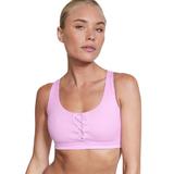 Bustiera sport dama, Victoria's Secret, Strappy Back Heathered Bra, Pink, M INTL