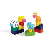 Set piese de constructie cu figurine animale Mini-EduBLocks Animals - 28 piese