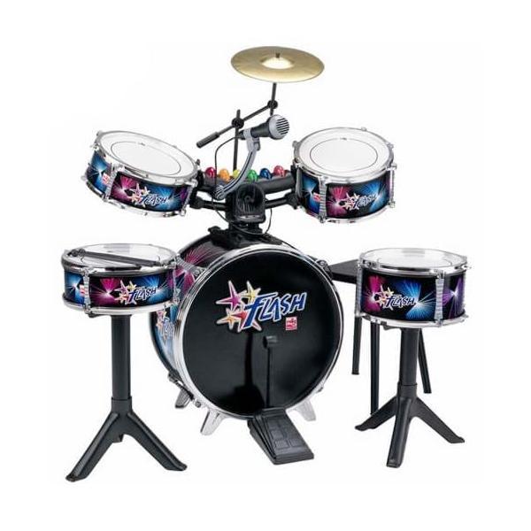 Set tobe (baterie) flash cu lumini si microfon reig musicales