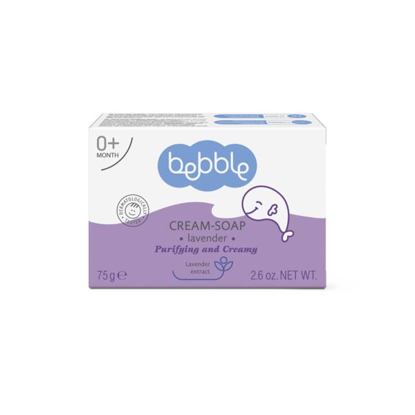 Sapun Crema cu Lavanda – Bebble Cream-Soap Lavender, 75g