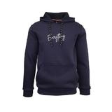 Hanorac pentru barbat, Univers Fashion, vatuit la interior, imprimeu 'Everything', navy, XL