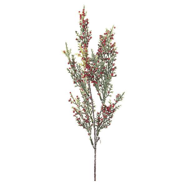 Crenguta artificiala cu fructe de padure rosii judie decorer 45 cm