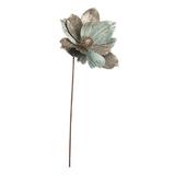 Floare artificiala Magnolia verde auriu Decorer 22x50 cm