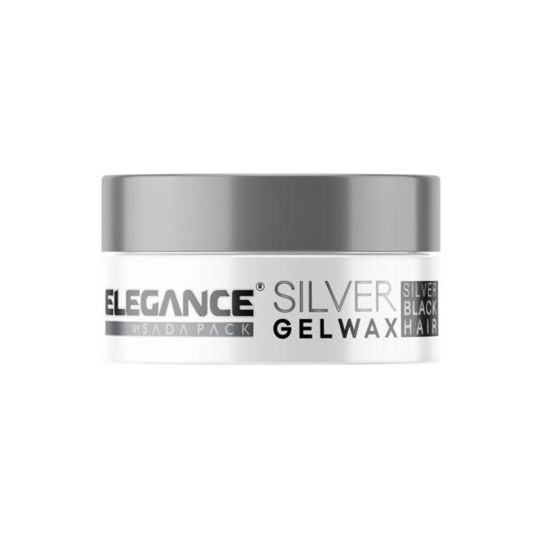 Ceara de par argintie - elegance silver gel wax, 140 ml