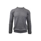 Pulover, Univers Fashion, tricotat fin cu terminatii striate, cu decolteu la baza gatului, gri, 2XL