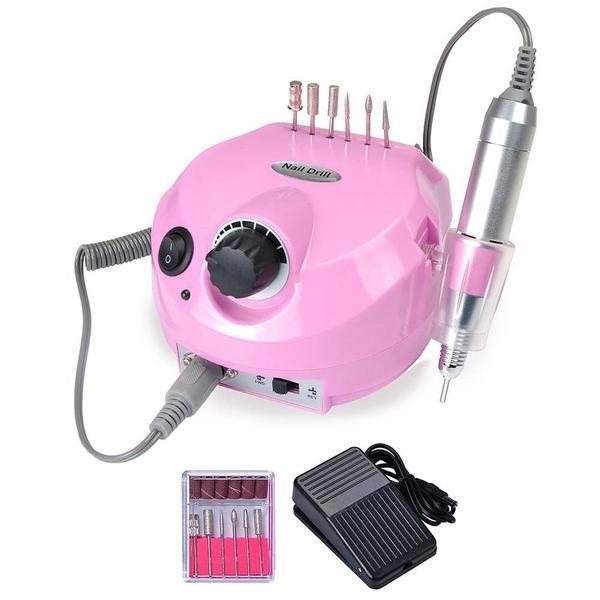 Freza Unghii Electrica Profesionala EN202-Pink, 30.000 Rpm, Roz esteto.ro imagine noua
