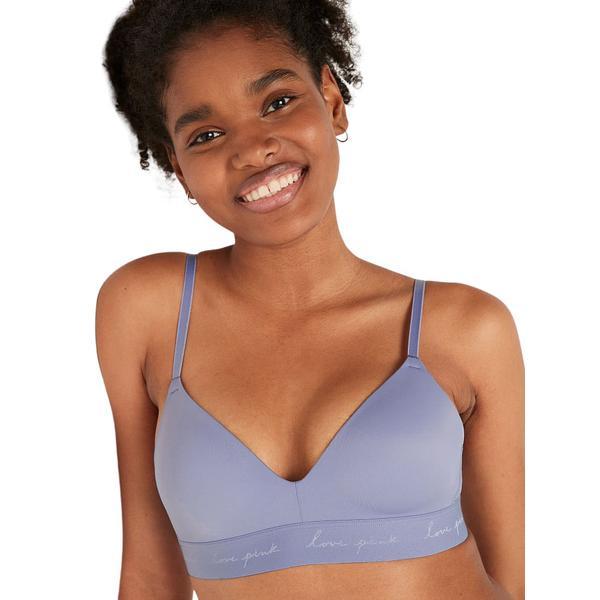 Sutien victoria's secret, wear everywere wireless push-up bra, bleu, 36b (80b)