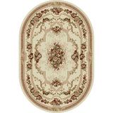 Covor Clasic, Lotos 574, Crem / Bej, Oval, 120x170 cm, 1800 gr/mp