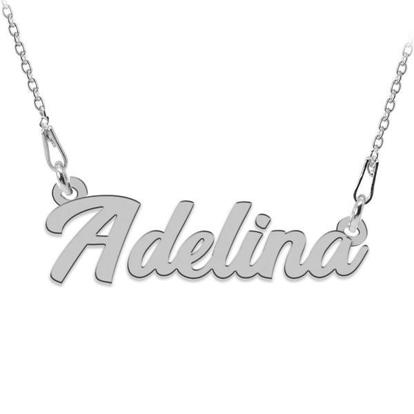 Colier Argint 925, Nume Adelina 45 cm