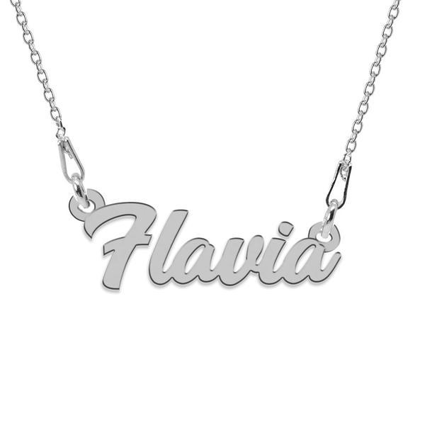 Colier argint 925, nume flavia 45 cm
