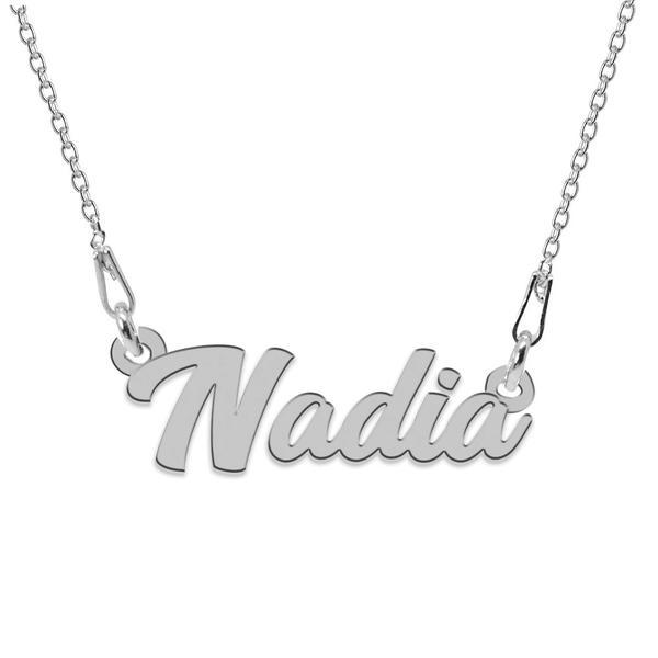 Colier argint 925, nume nadia 45 cm