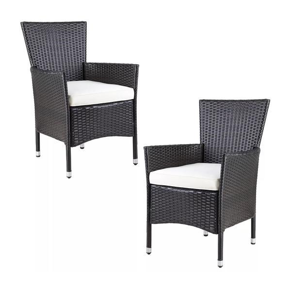 Set 2 x scaun gradina, maro - caerus capital