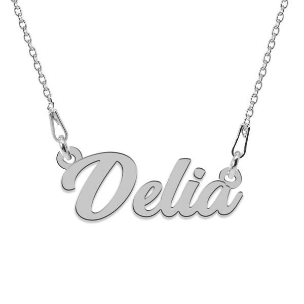 Colier argint 925, nume delia 45 cm