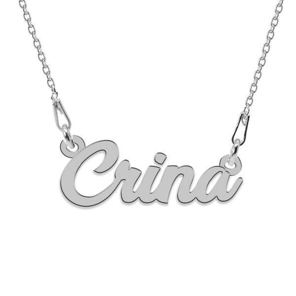 Colier argint 925, nume crina 45 cm