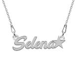 Colier Argint, Steluta, Nume Selena 45 cm