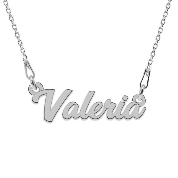 Colier argint 925, nume valeria 45 cm