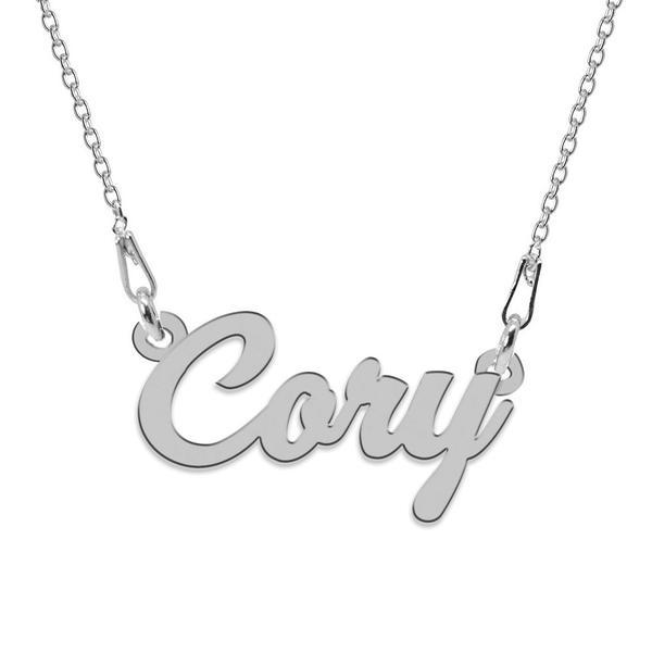 Colier argint, nume cory, 45 cm