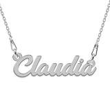 Colier Argint, Nume Claudia, 45 cm