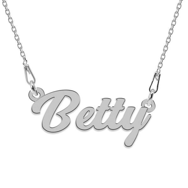 Colier argint, nume betty, 45 cm