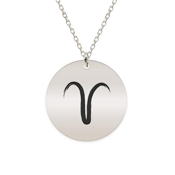 Colier argint 925 personalizat cu semn zodiacal berbec