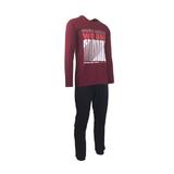 pijama-pentru-barbat-univers-fashion-bluza-bordo-cu-imprimeu-pe-piept-pantaloni-lungi-bleumarin-2xl-3.jpg