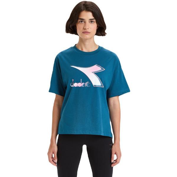 Tricou femei diadora ss lush 177783-60100, l, albastru