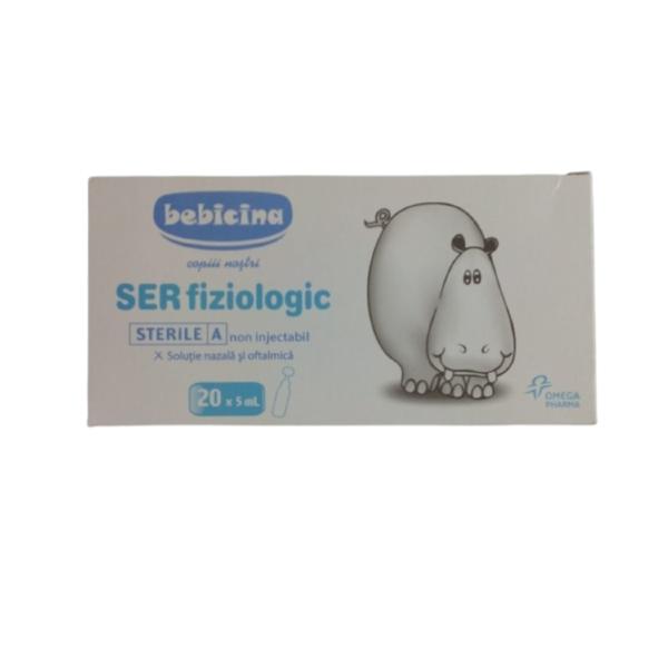 Short life - ser fiziologic bebicina hipocrate, 20 flacoane x 5 ml