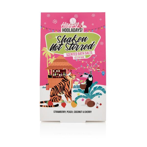Set cadou Shaken Not Stirred- Bath Salts, 4x Sare de baie 80g, Peach Bellini, Strawberry Daiquiri, Coconut Colada, Cherry Sour 80g imagine noua