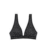 Sutien costum de baie Victoria's Secret, Sydney Logo Plunge Swim Top, Negru, XS INTL