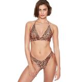 Slip de baie Victoria's Secret, Zuma Itsy Swim Bottom, Animal Print, XS INTL