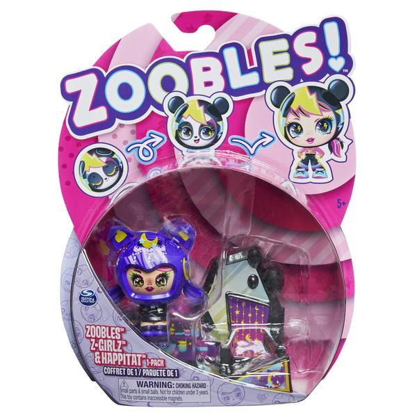 Figurina de transformare fetita pisicuta zoobles z-girlz 