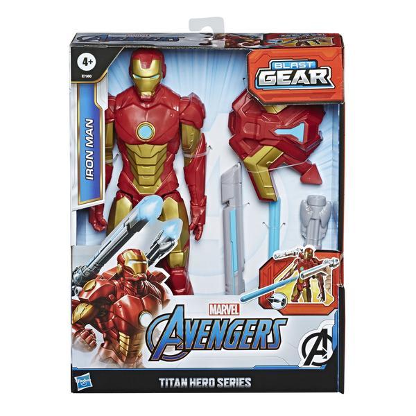 Figurina avengers titan hero blast gear: iron man 30cm