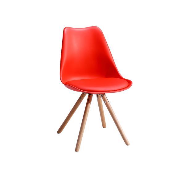 Scaun living nordby rosu, 48x42x80 cm - unicspot ro