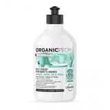 Detergent Ecologic pentru Vasele Bebelusilor Green Tea & Peach Organic People, 500 ml