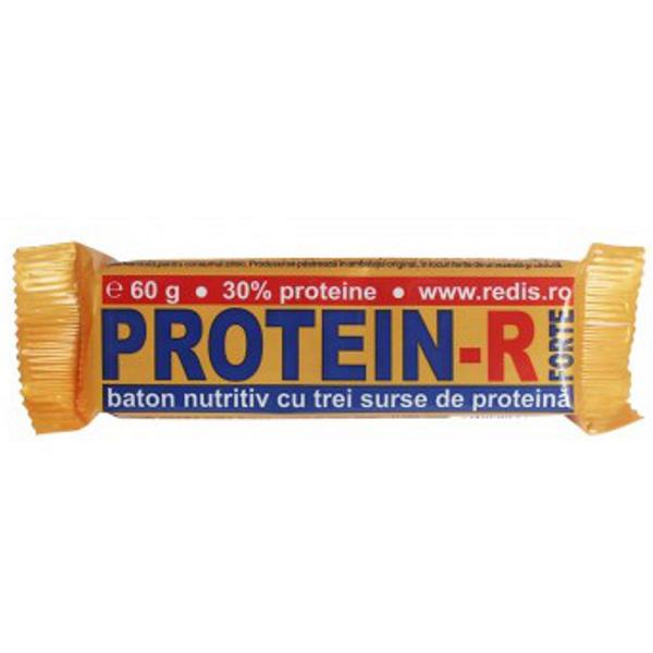 Baton Nutritiv cu Trei Surse de Proteina Protein-R Forte Redis, 60g