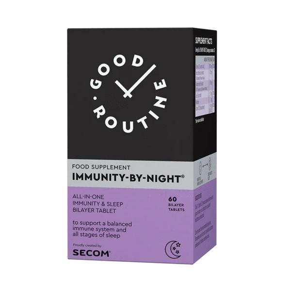 Supliment Alimentar pentru Imunitate Immunity-By-Night Good Routine Secom, 60 comprimate dublu strat