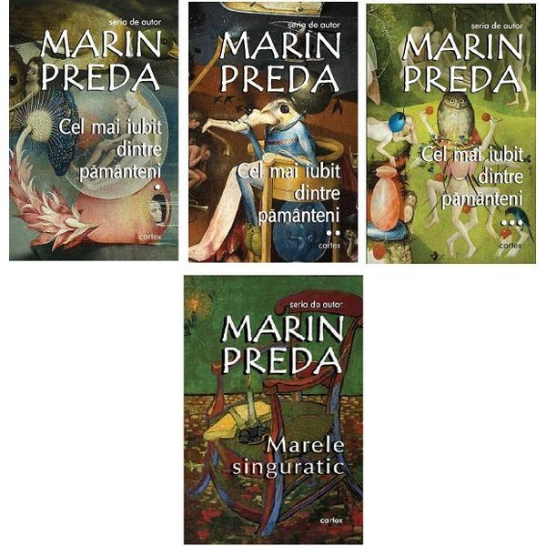 Pachet: marele singuratic + cel mai iubit dintre pamanteni vol.1+vol.2+vol.3 - marin preda, editura cartex