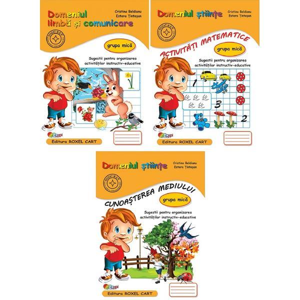 Pachet educational 3 carti - grupa mica - cristina beldianu, estera tintesan, editura roxel cart