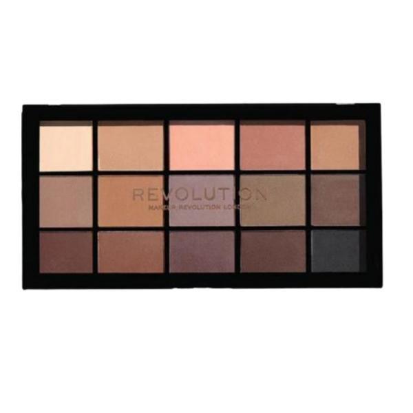 Paleta de farduri makeup revolution re-loaded basic mattes, 16.5 g