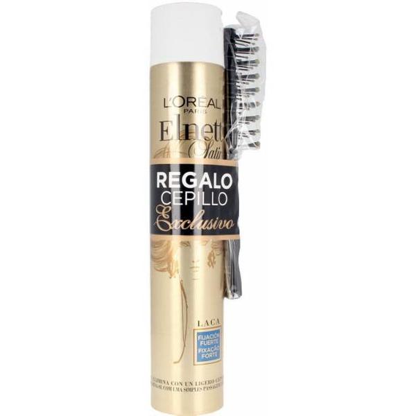 Fixativ cu Fixare Puternica + Perie de Par Cadou – L'Oreal Paris Elnett Satin Laca Fijacion Fuerte, 400 ml L’Oreal Paris esteto.ro